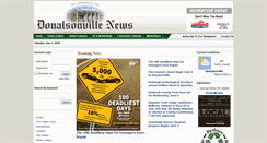 Desktop Screenshot of donalsonvillenews.com